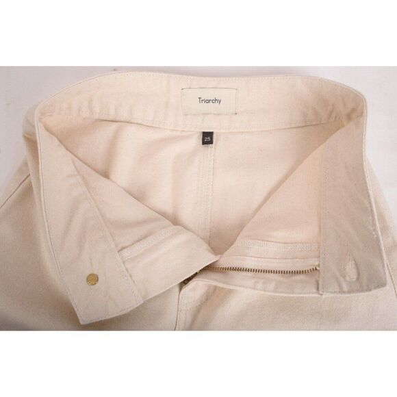 Triarchy Womens Ms.Triarchy Off White Short Denim Skirt XS EU 25 3009-201 New - Picture 6 of 8